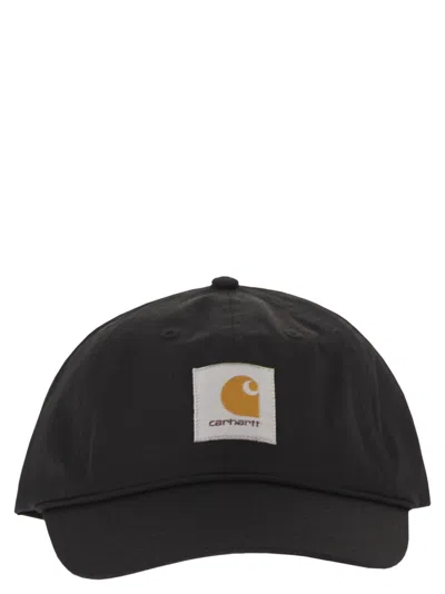 Carhartt Cap With A Peak And Logo In Black