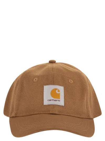Carhartt Cap With Visor And Logo In Brown