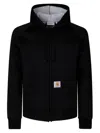 Carhartt Car-lux Hooded Jacket In Glxx Black Grey