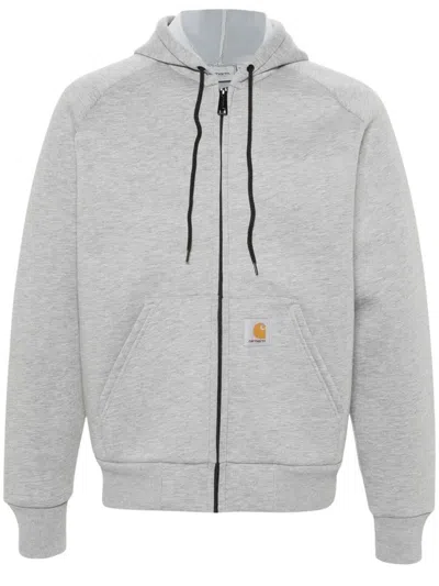 Carhartt Car-lux Hooded Jacket In Gray