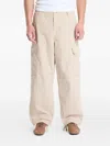Carhartt Cargo Cotton Trousers In Neutral