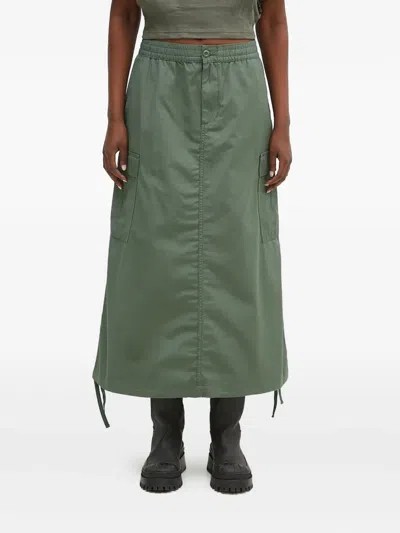 Carhartt Cargo Drawstring Skirt In Green
