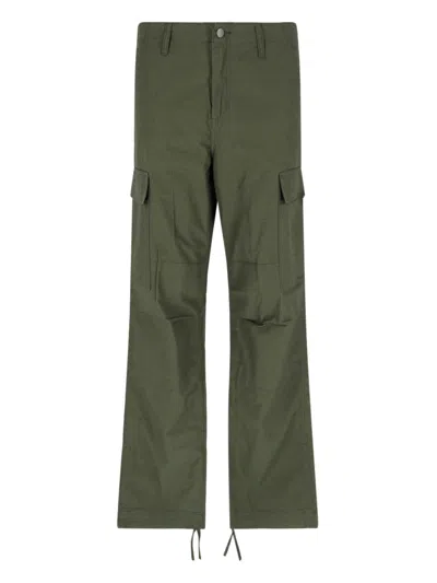Carhartt Wip Trousers In Green