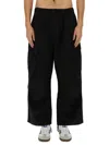 Carhartt Wip Pantalone Cole Cargo Lane Popelin In Black