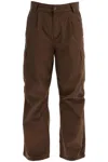 Carhartt Belt-loop Casual Pants In Brown