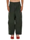 Carhartt Cargo Trousers With Belt Loops And Multiple Pockets In Green