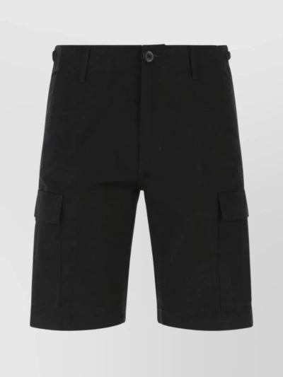 Carhartt Cargo Pocket Cotton Aviator Shorts In Black