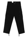Carhartt Cargo Straight Trousers In Black