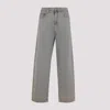 Carhartt Landon Loose Tapered Cotton Pants In Gray