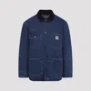 Carhartt Utility Chore Coat Featuring Pockets In Blue
