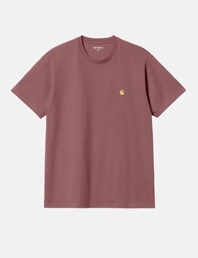 Carhartt Carhart Wip Chase T-shirt In Pink