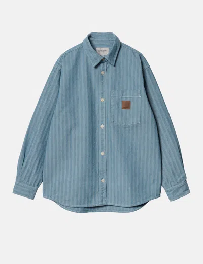 Carhartt Carhart Wip Menard Over Shirt In Blue