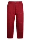 Carhartt Carpenter Relaxed Og Double Knee Pants In Burgundy