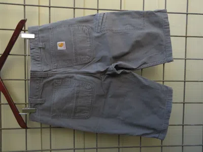 Pre-owned Carhartt Carpenter Shorts W32 In Grey