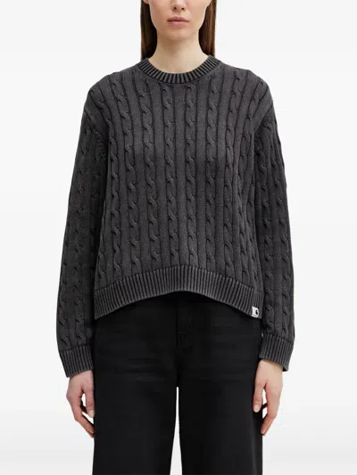 Carhartt Carter Cable-knit Sweater In Black