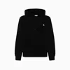 Carhartt Casey Logo-embroidered Cotton Hoodie In Black
