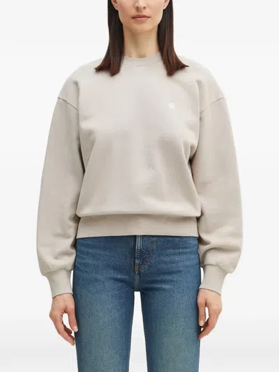 Carhartt Casey Logo Sweatshirt In Gray