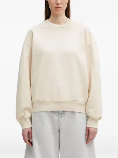 Carhartt Casey Logo-embroidered Sweatshirt In Neutral