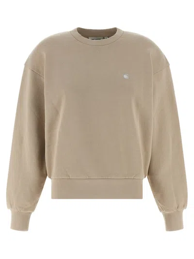 Carhartt Casey Sweatshirt Beige In Gold