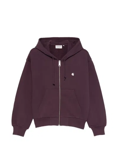 Carhartt Casey Zip Hoodie In Purple