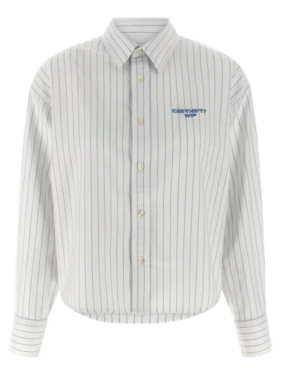 Carhartt Cassel Shirt And Blouse Light Blue In White