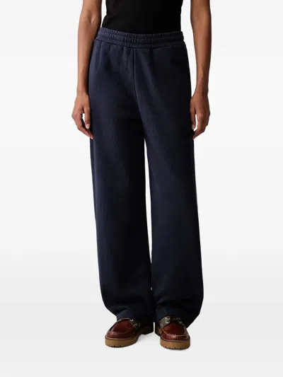 Carhartt Cassie Logo-patch Track Pants In Blue