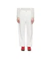Carhartt Off-white Brandon Single Knee Trousers In Wax Color (washed)