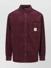 Carhartt Casual Shirt With Button Cuffs And Pocket In Burgundy