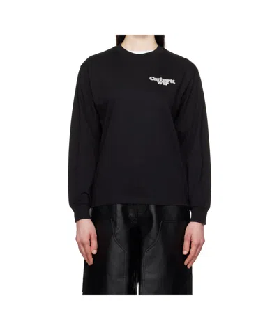 Carhartt Chain Link Long Sleeve T-shirt In Black / Silver