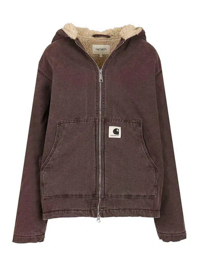 Carhartt Womens Hooded Mitch Jacket In Brown