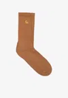 Carhartt Chase Ankle Socks In Brown