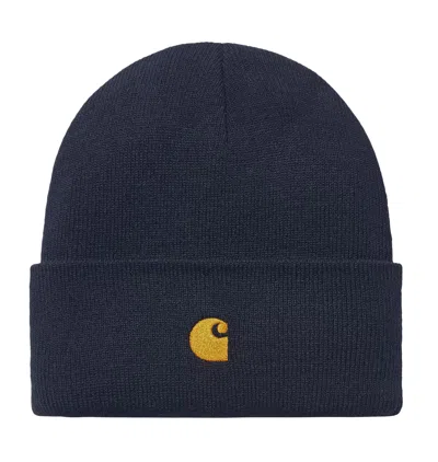 Carhartt Chase Beanie Hat Dark Navy