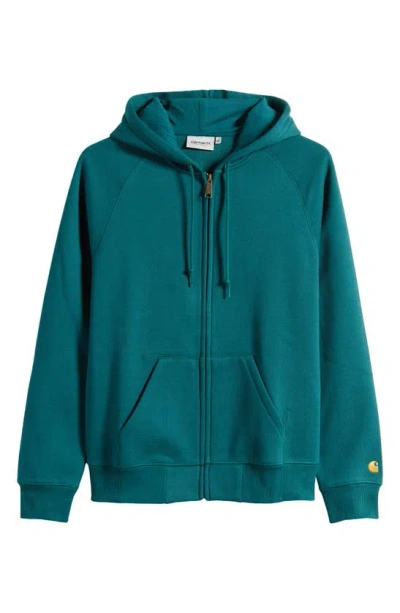 CARHARTT CHASE COTTON BLEND ZIP-UP HOODIE