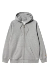 Carhartt Work In Progress Chase Cotton Blend Zip-up Hoodie In Gray