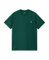 Carhartt Chase Logo-embroidered T-shirt In Green