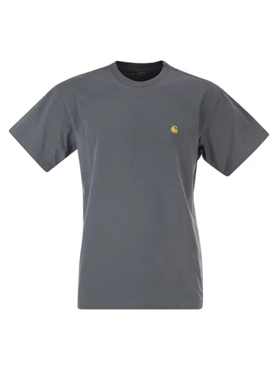Carhartt Chase - Cotton T-shirt In Gray