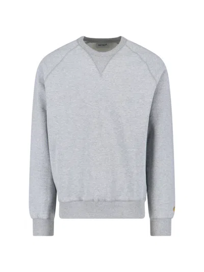 Carhartt Chase Crew Neck Sweatshirt In Gray