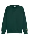 Carhartt Chase Crew-neck Sweatshirt In Green