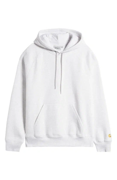 Carhartt Chase Fleece Hoodie In Ash Heather / Gold