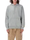 Carhartt Work In Progress Chase Cotton Blend Zip-up Hoodie In Grey Heather