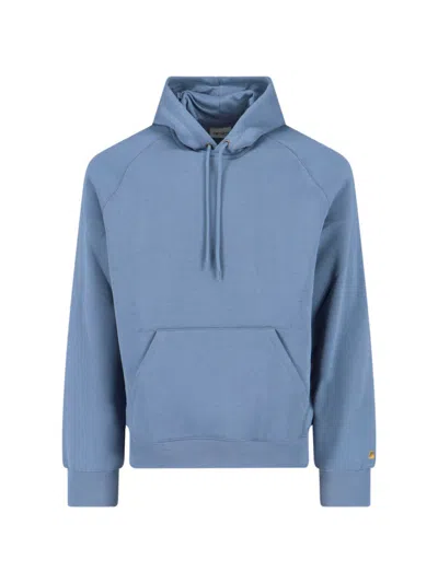 Carhartt "chase" Hoodie In Blue