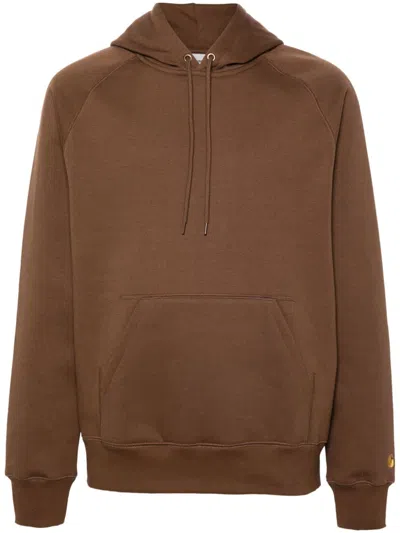 Carhartt Chase Hoodie In Brown