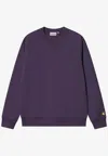 Carhartt Logo-embroidered Sweatshirt In Purple