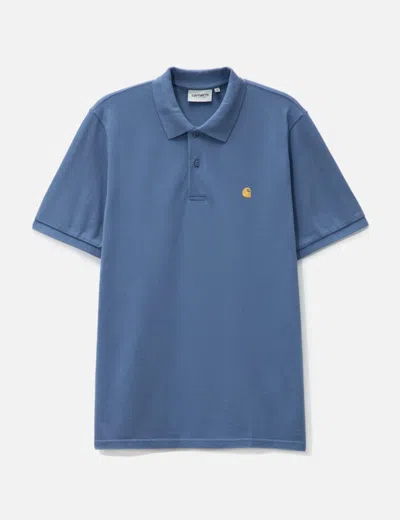 Carhartt Chase Pique Polo In Blue