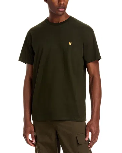 Carhartt Chase Short Sleeve Logo Tee In Green