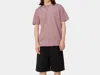 CARHARTT CHASE SHORT SLEEVE T-SHIRT IN GLASSY PINK/GOLD