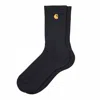 Carhartt Cotton Blend Socks With Stretch And Ribbed Cuffs In Black