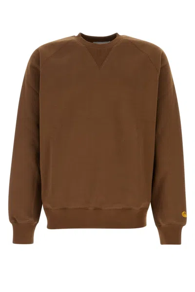 Carhartt Chase Sweat In Brown