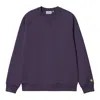 Carhartt Logo-embroidered Sweatshirt In Purple