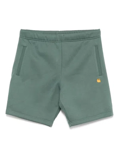 Carhartt Chase Sweat Shorts In Green